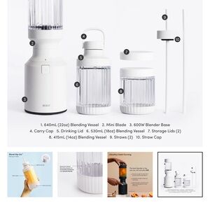 Beast Mini Blender Plus and Go Portable Base